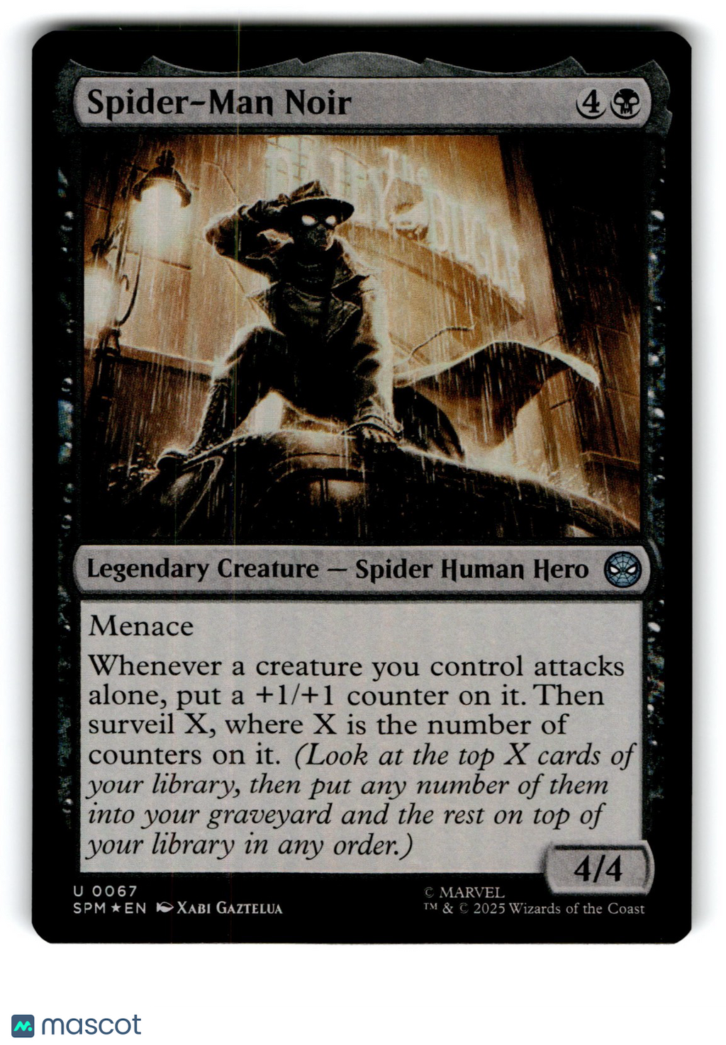 Spider-Man Noir Marvel's Spider-Man Regular Foil
