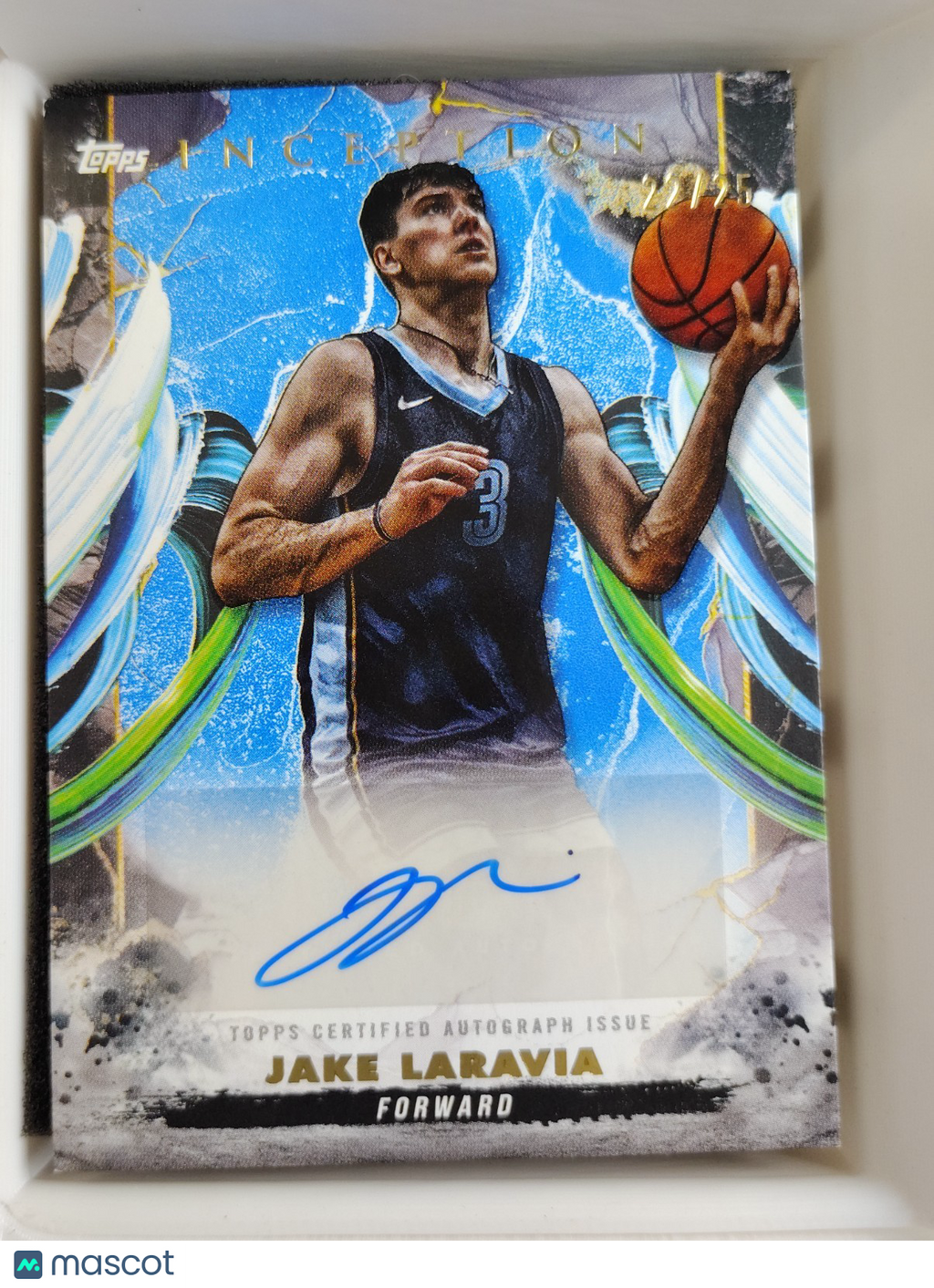 2025 Topps Inception #AC-JL Jake Laravia Blue  22/25