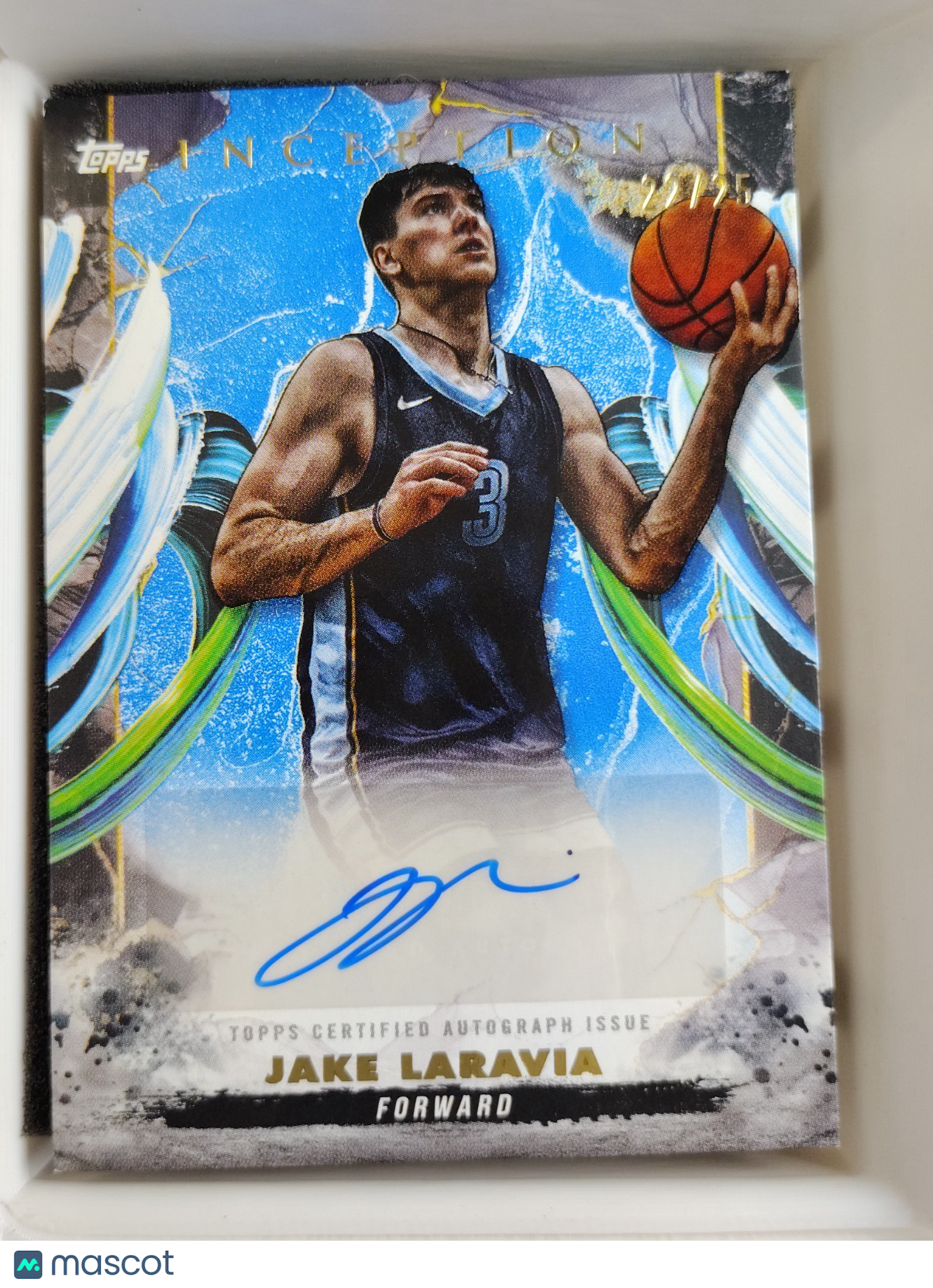2025 Topps Inception #AC-JL Jake Laravia Blue  22/25