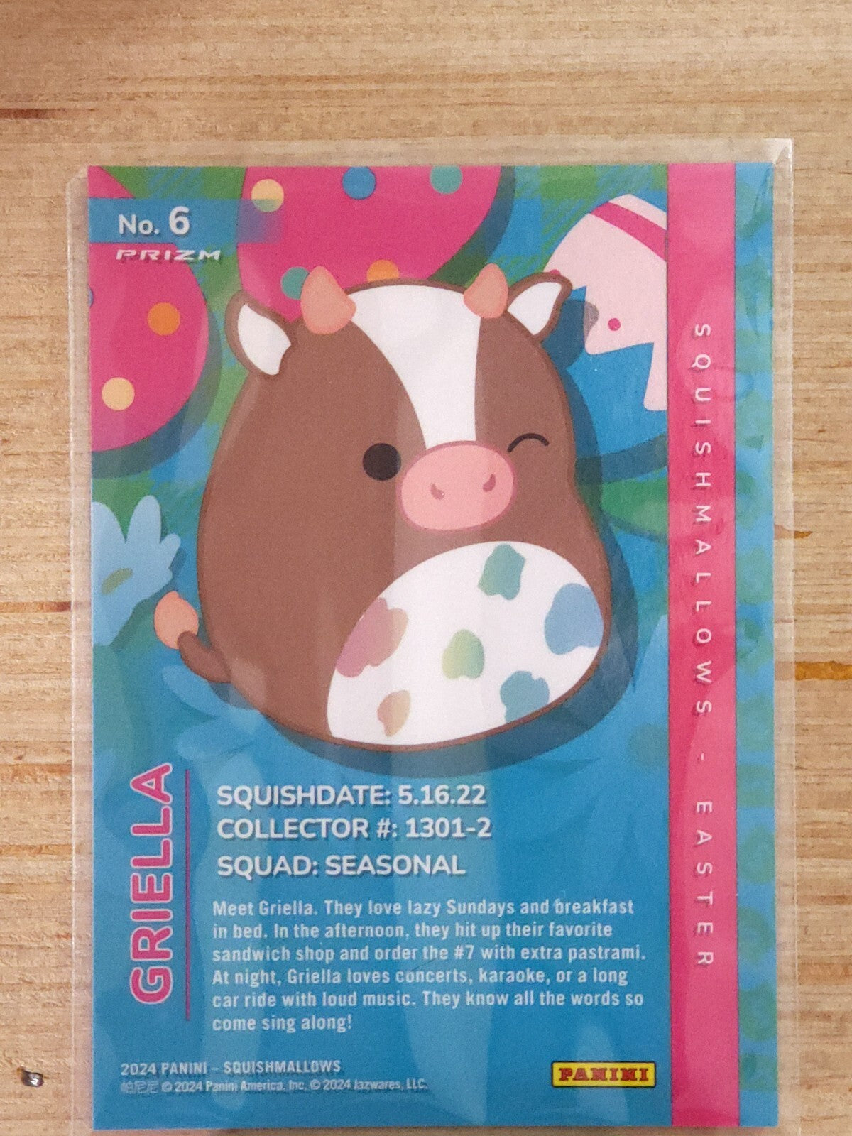 2024 Panini Squishmallows #6 Griella Prizm