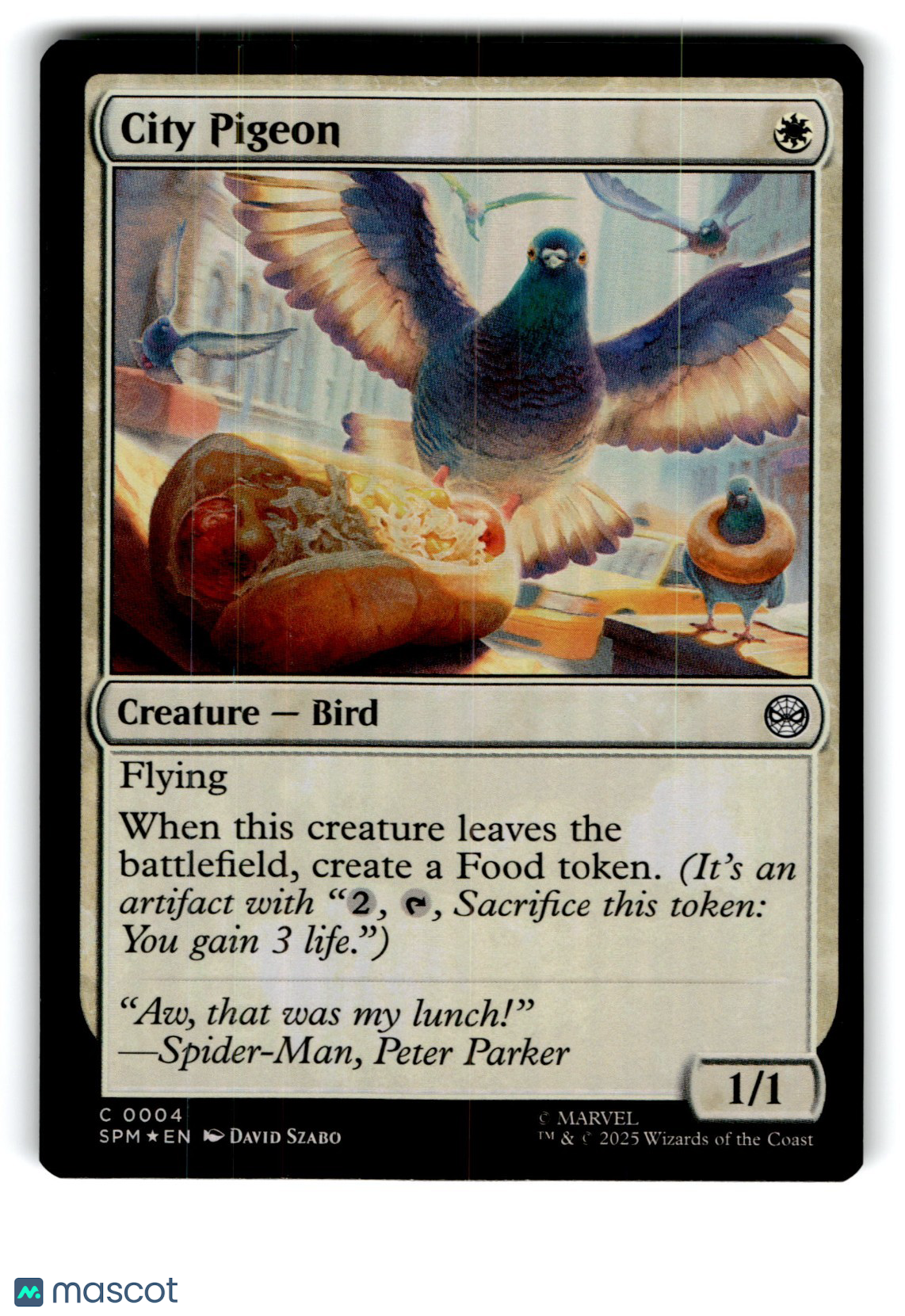 City Pigeon Marvel's Spider-Man Regular Foil