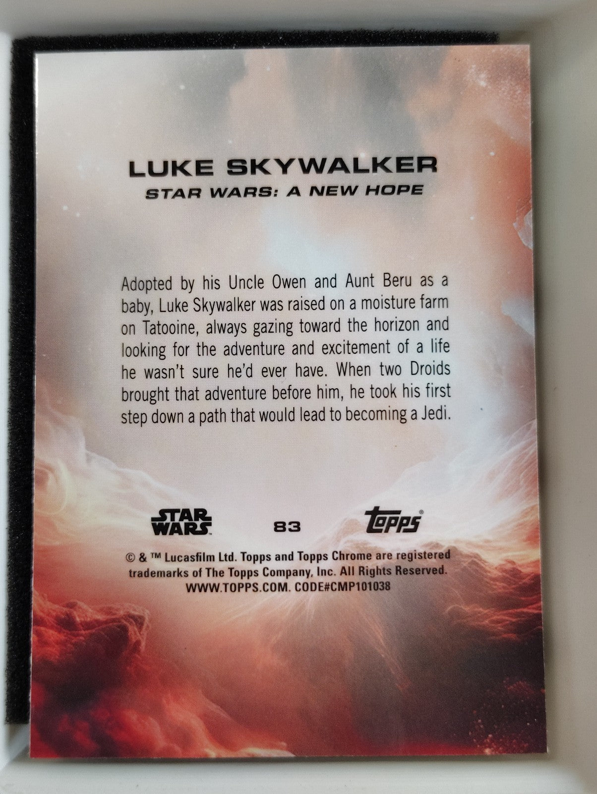 2025 Topps Chrome Star Wars #83 Luke Skywalker