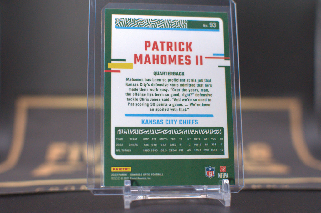 2023 Panini Donruss Optic: Patrick Mahomes II #93
