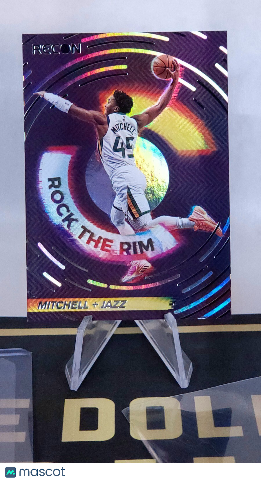 2020-21 Panini Recon Donovan Mitchell Rock The Rim #4 Jazz Cavaliers