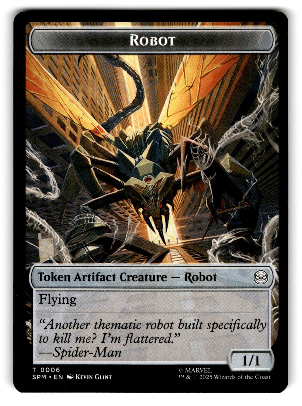 Food // Robot Double-Sided Token Marvel's Spider-Man Regular