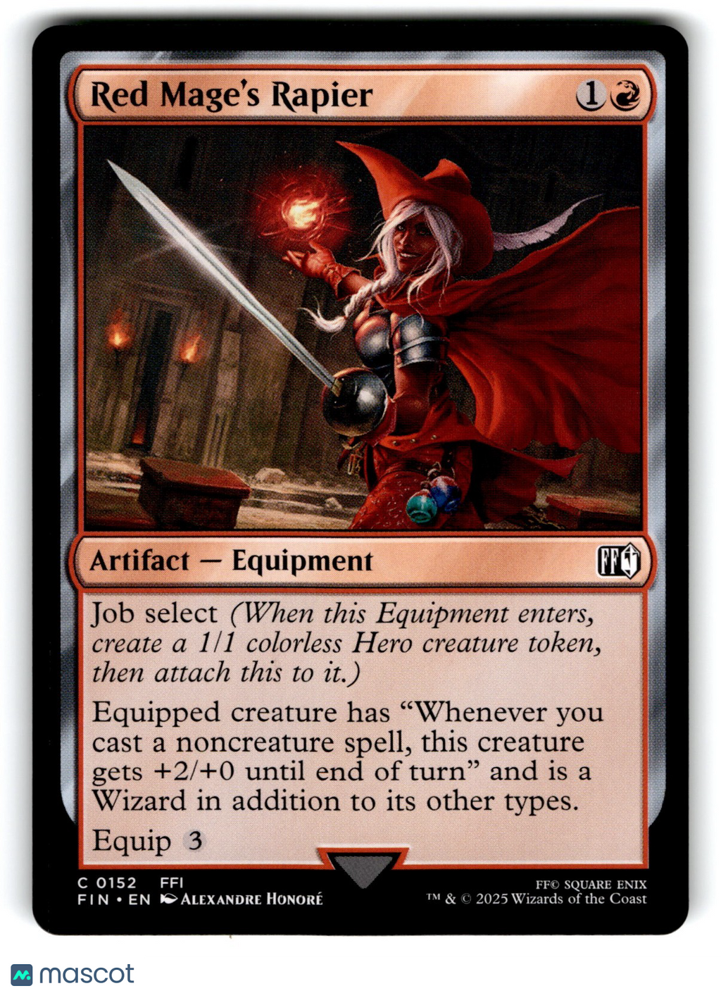 Final Fantasy Magic: The Gathering Red Mage's Rapier