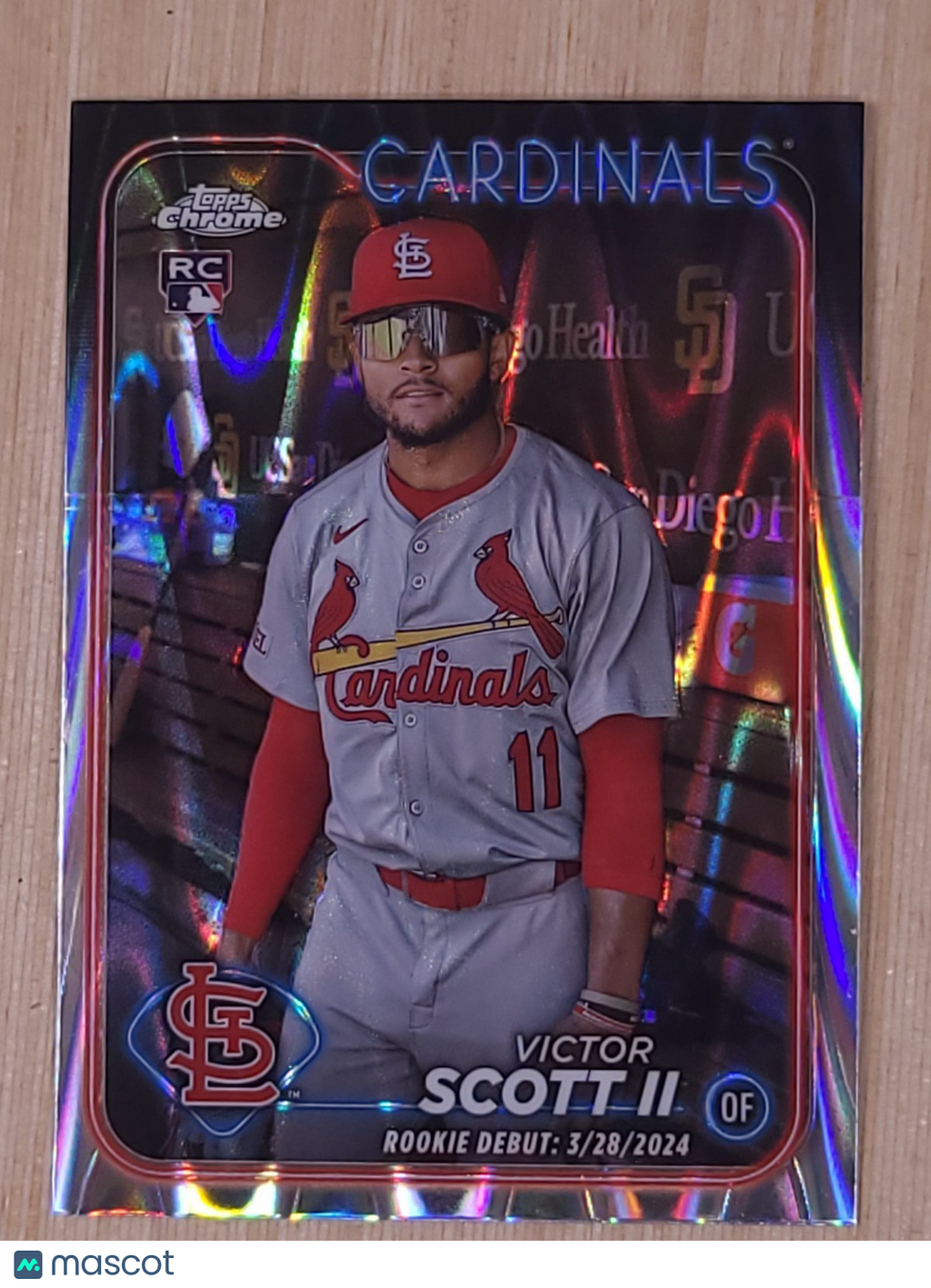 2024 Topps Chrome - Victor Scott II #251 RayWave Refractor