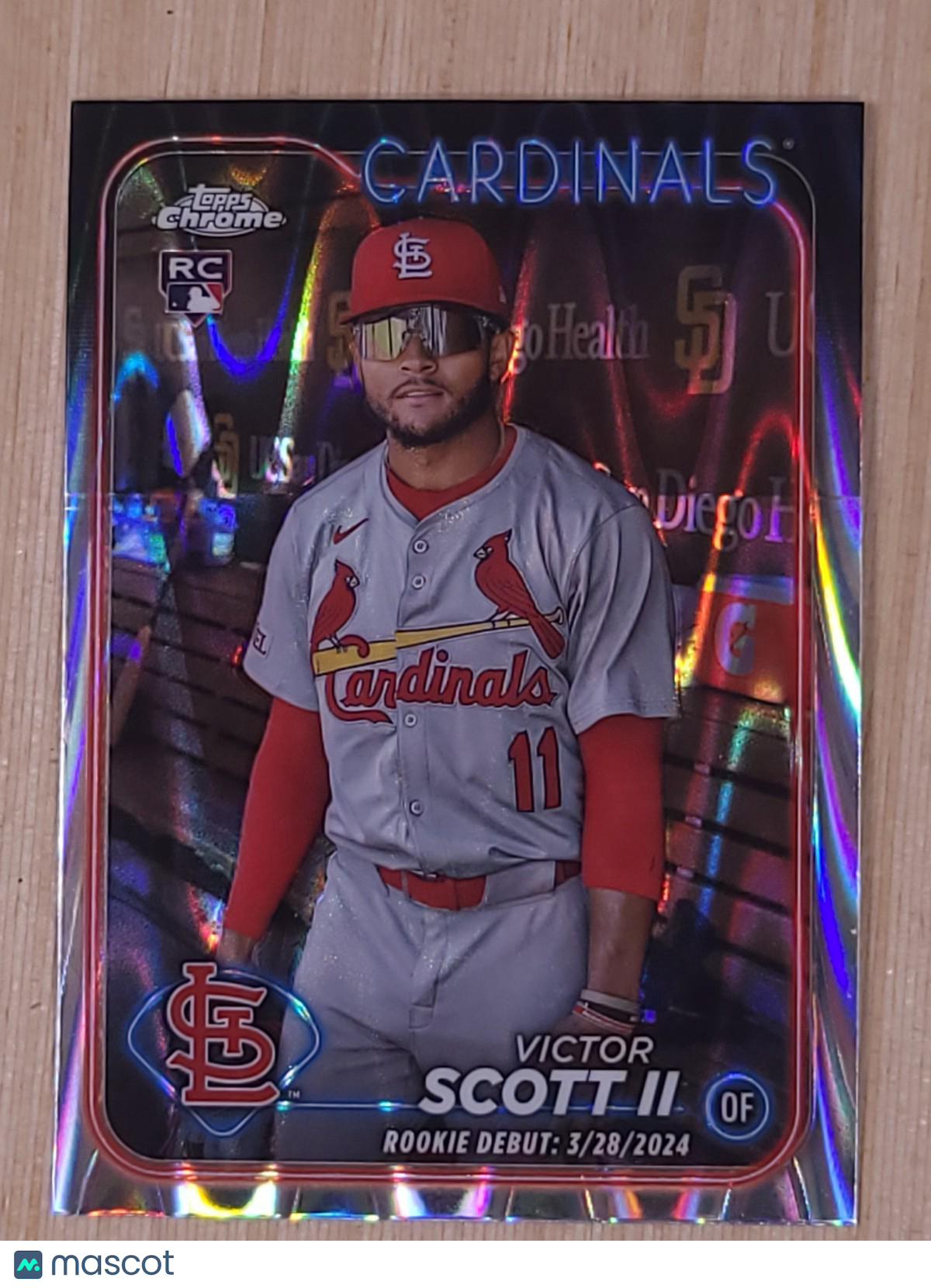 2024 Topps Chrome - Victor Scott II #251 RayWave Refractor
