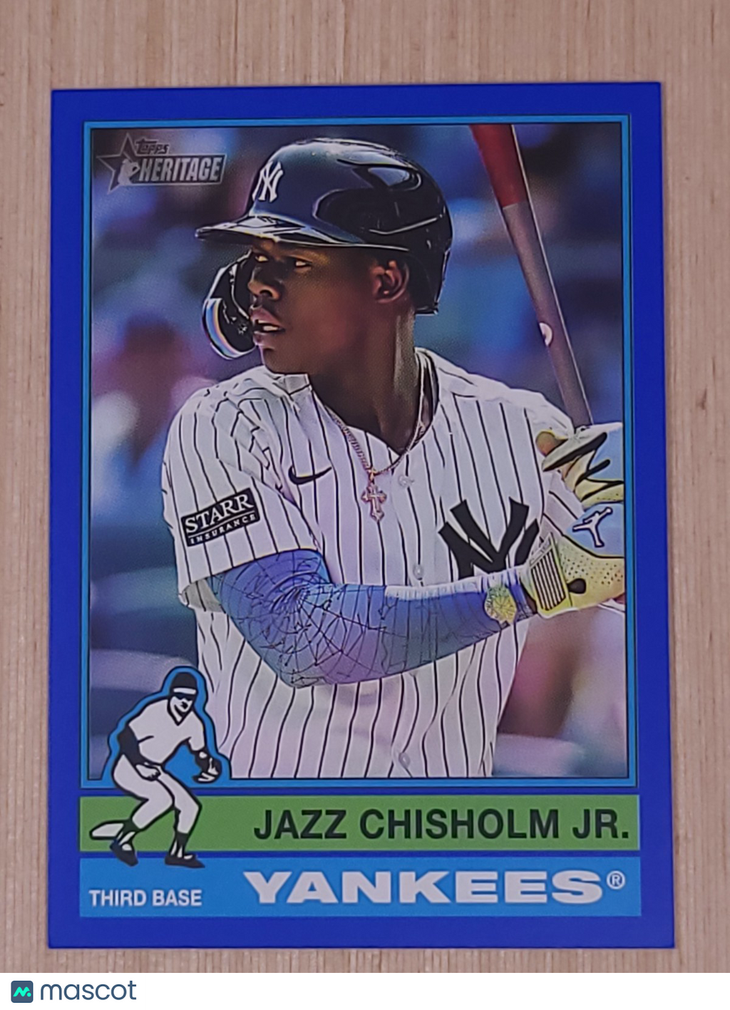 2025 Topps Heritage - Jazz Chisholm #33 Blue