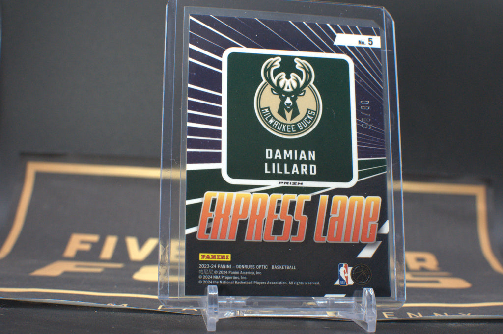 2023-24 Donruss Optic NBA Damian Lillard Express Lane **Free Shipping @ $10+**