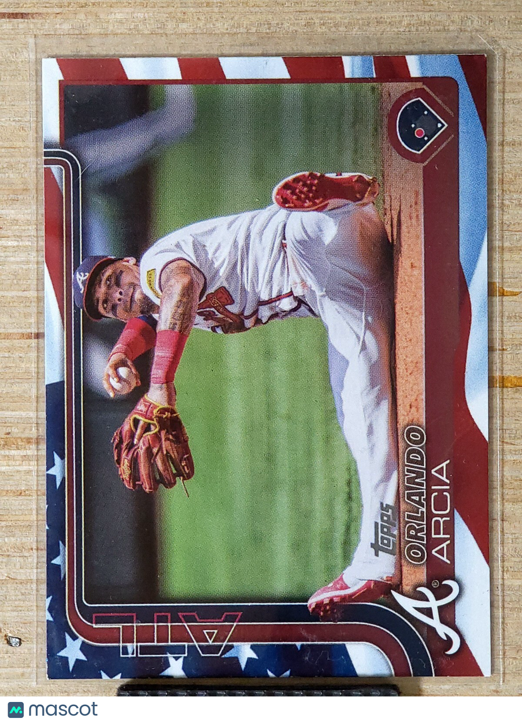 2025 Topps Orlando Arcia #154 Independence Day 57/76