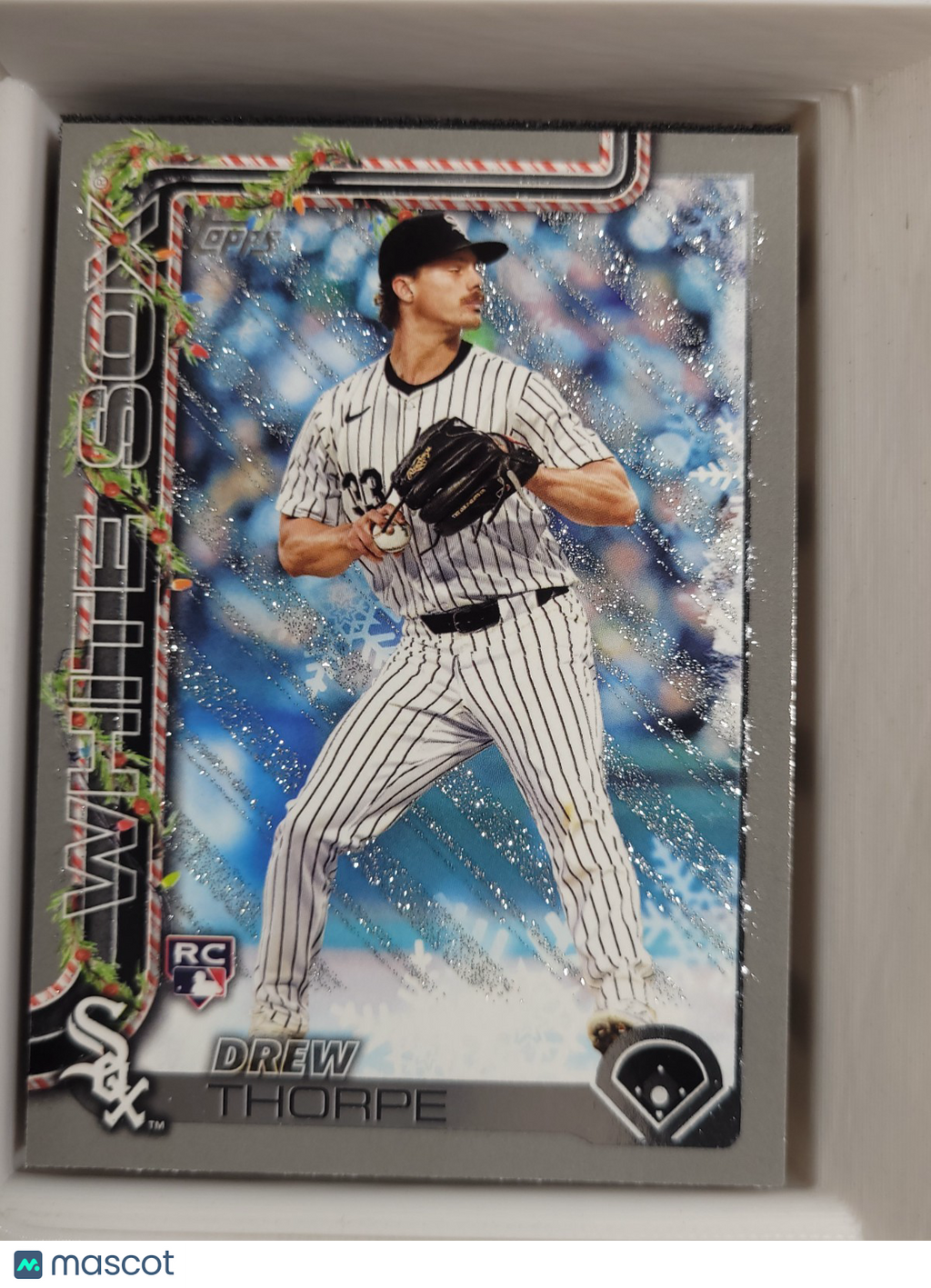 2025 Topps Holiday - Drew Thorpe #320 Grey Glitter