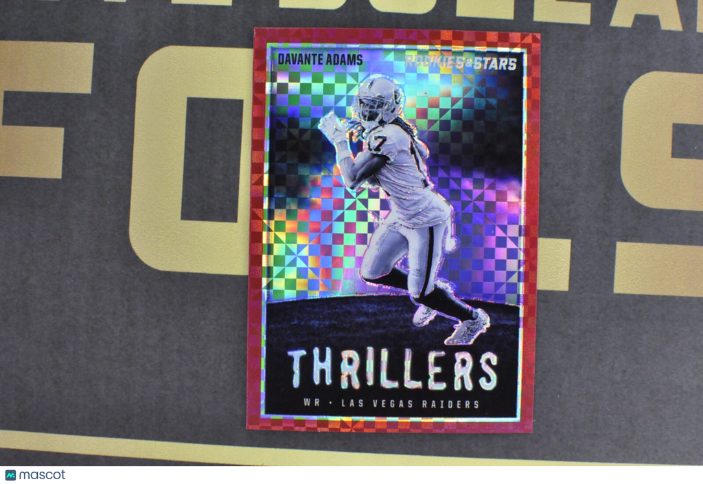 DAVANTE ADAMS 2023 Rookies & Stars RED PLAID THRILLERS RAIDERS - TH-16