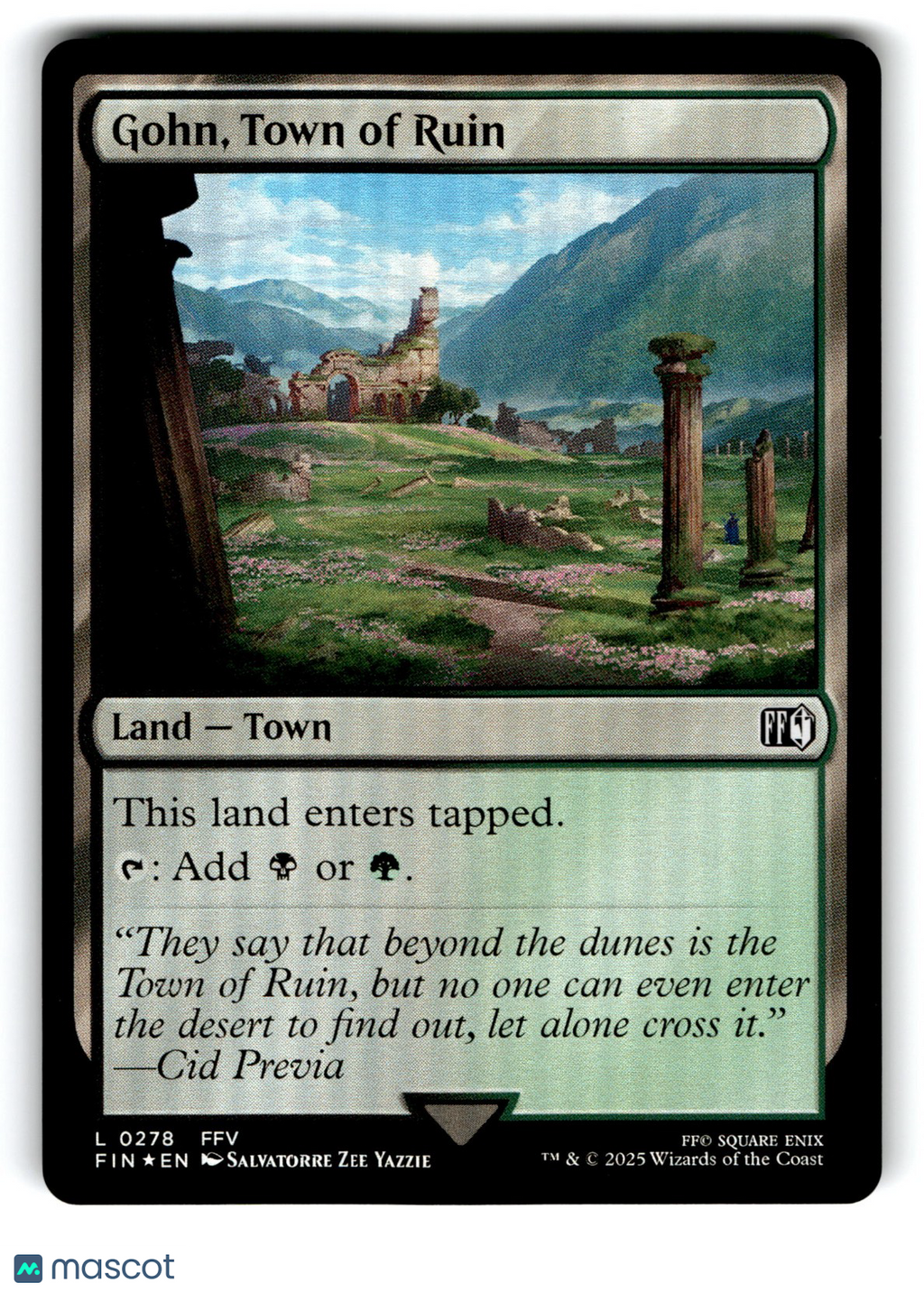 Gohn, Town of Ruin Final Fantasy Foil
