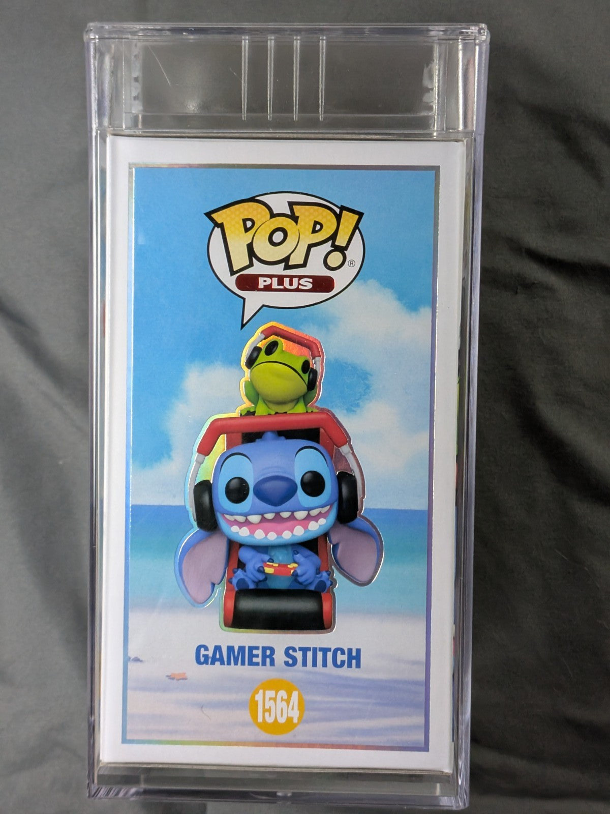 Funko POP! Plus Lilo & Stitch 1564 Gamer Stitch Metallic PSA 9