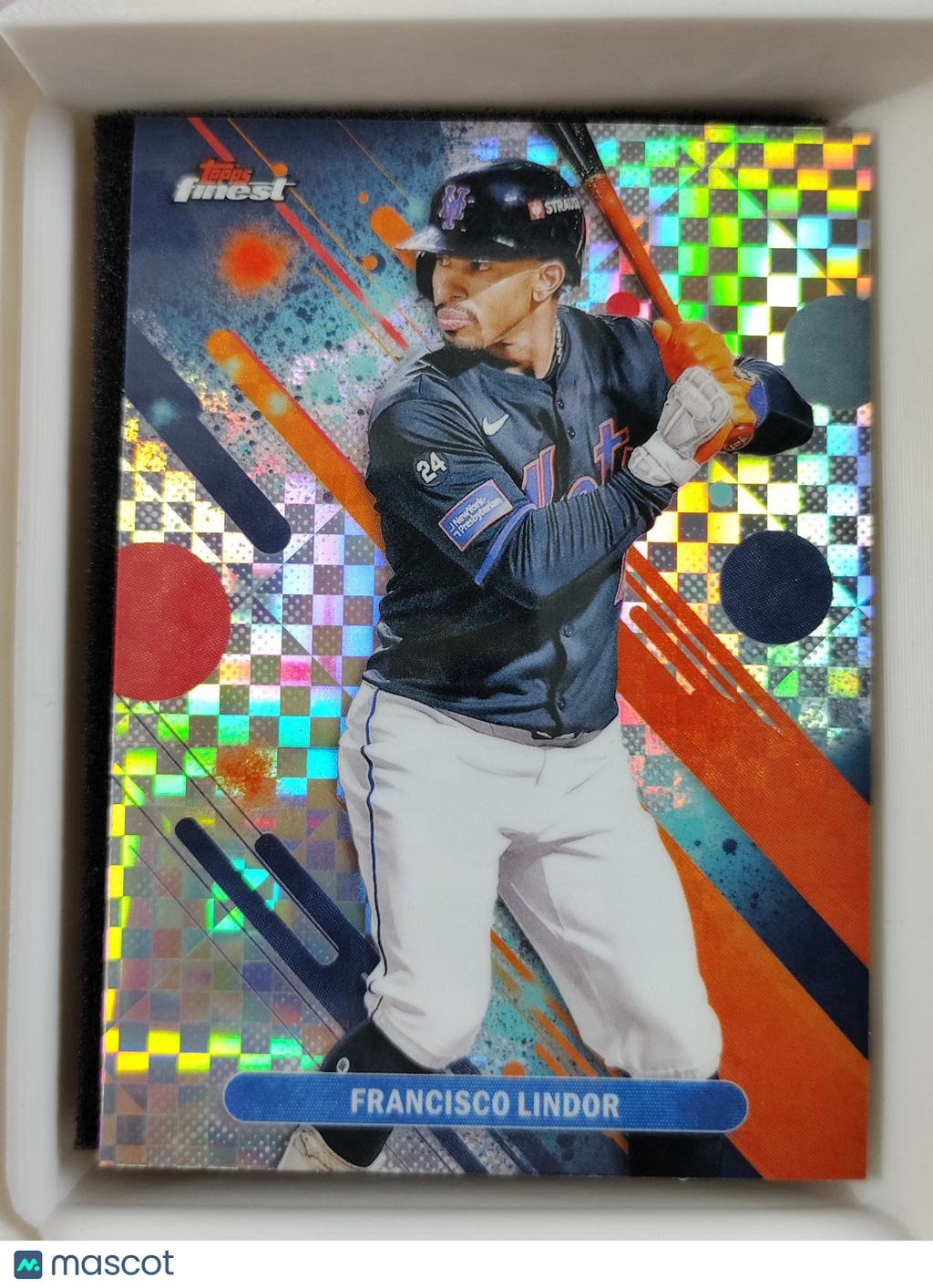 2025 Topps Finest Common #45  Francisco Lindor Checkerboard