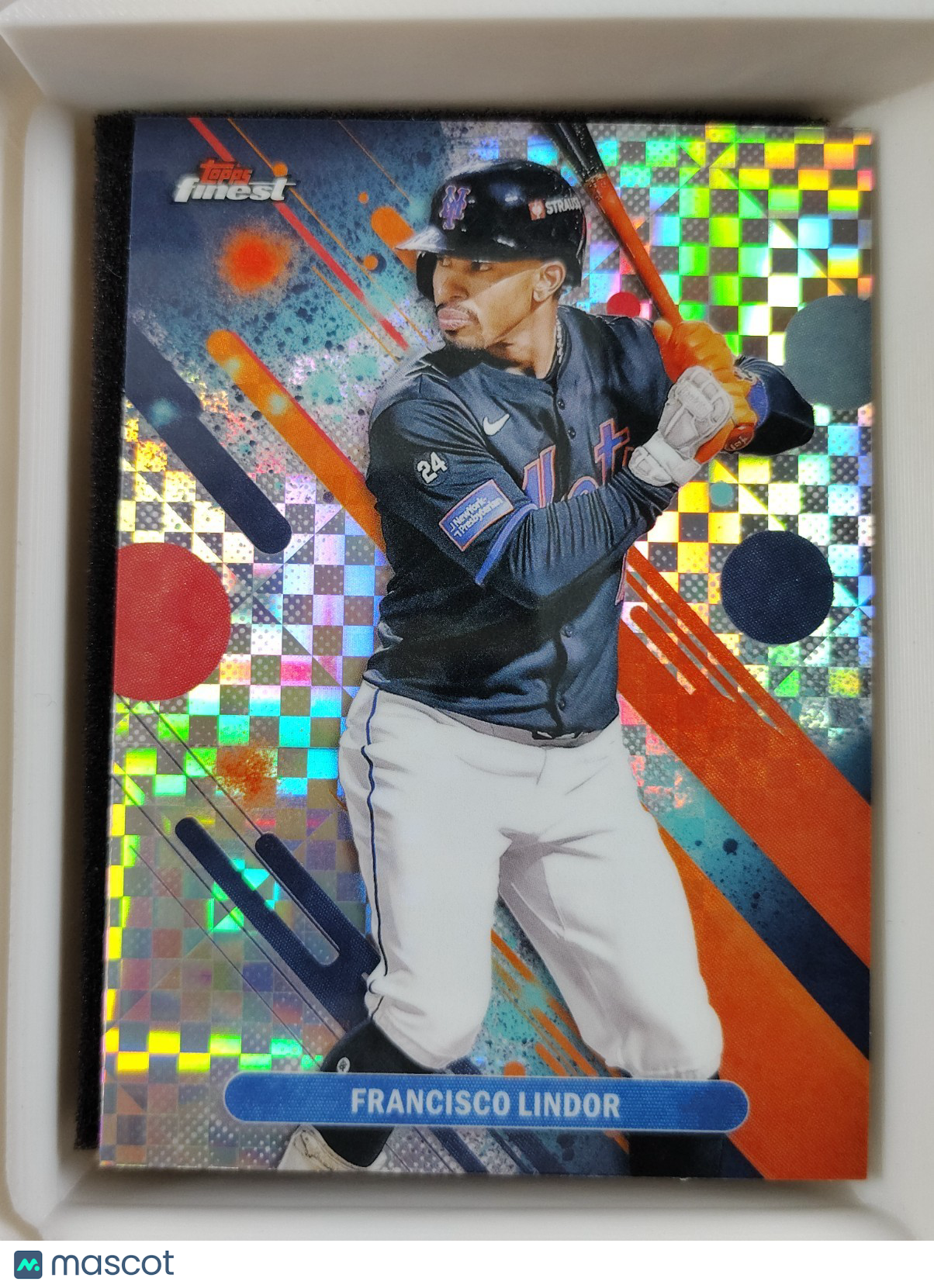 2025 Topps Finest Common #45  Francisco Lindor Checkerboard