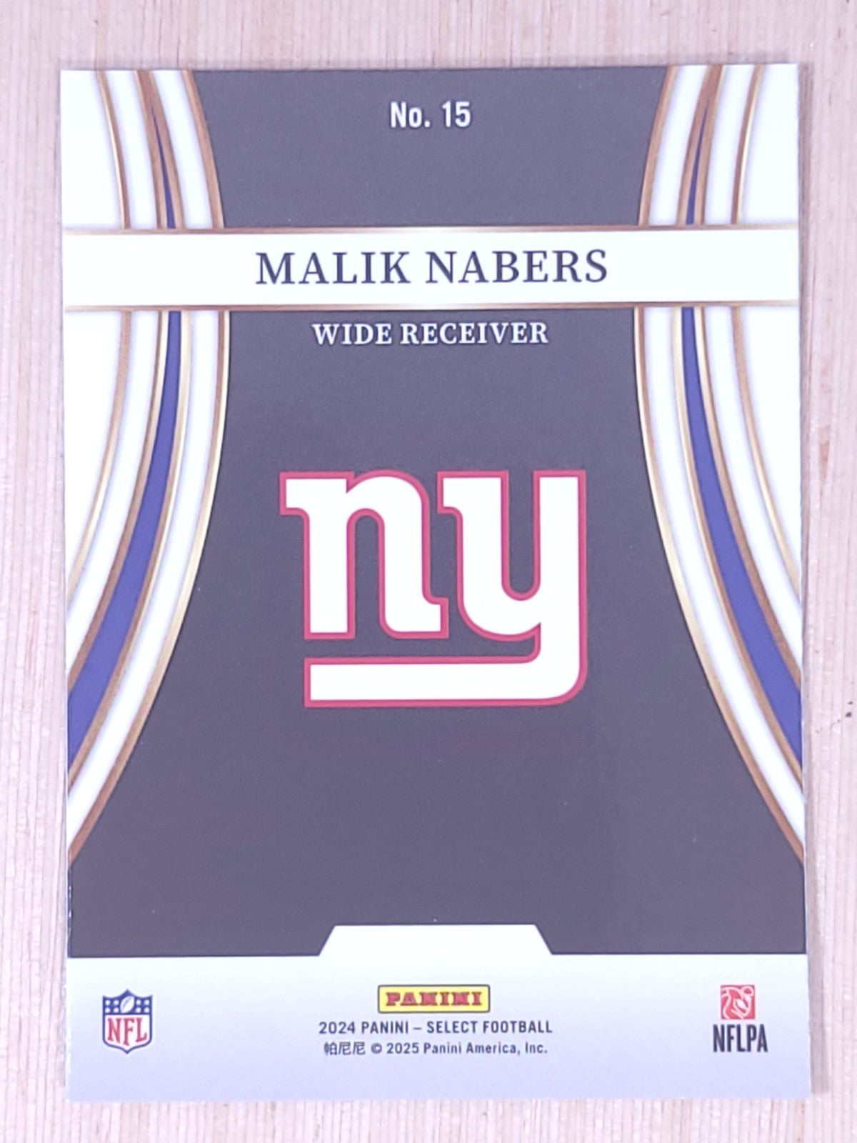 2024 Panini Select Turbo Charged #15 Malik Nabers