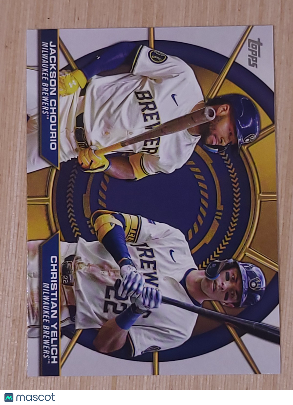 2025 Topps Dynamic Duo #DD-18 Jackson Chourio Christian Yelich