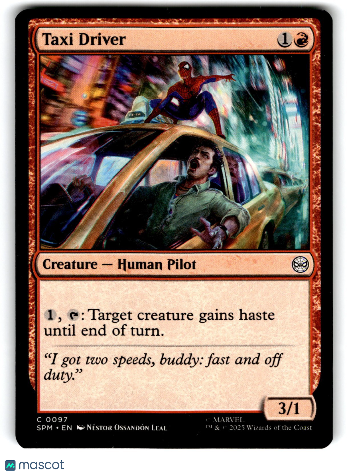 Taxi Driver Marvel's Spider-Man Regular
