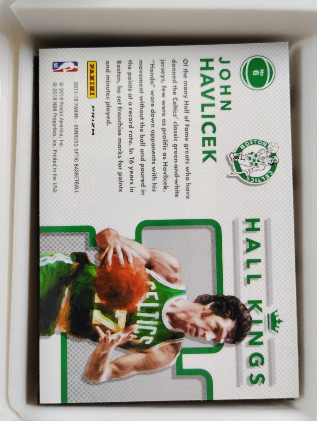 2017-18 Panini Donruss Optic - Hall Kings John Havlicek #6 Purple