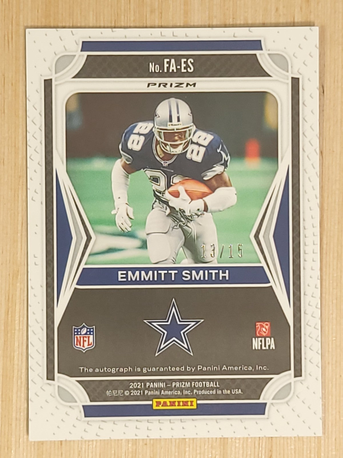 2021 Panini Prizm - Flashback Autos Emmitt Smith #FA-ES Navy Blue 13/15