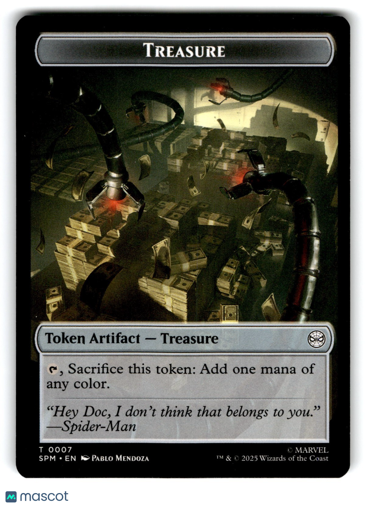 Spider // Treasure Double-Sided Token Marvel's Spider-Man Regular