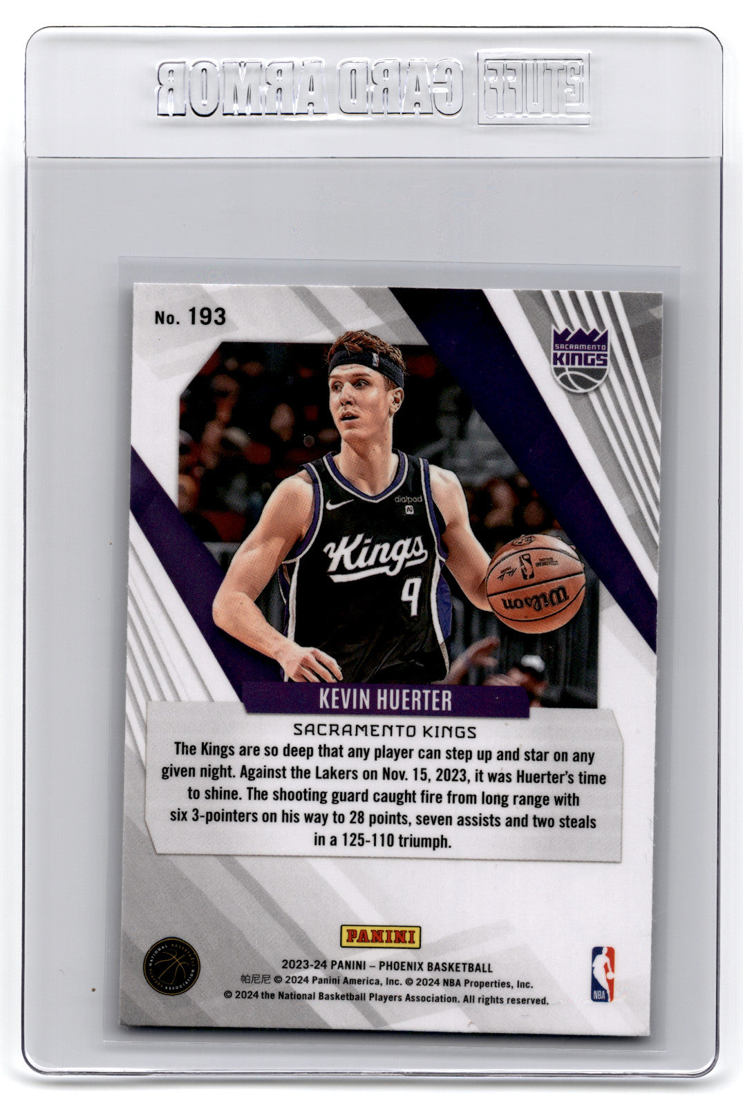 2023 Panini Phoenix Kevin Huerter #193 **Free Shipping @ $10+**