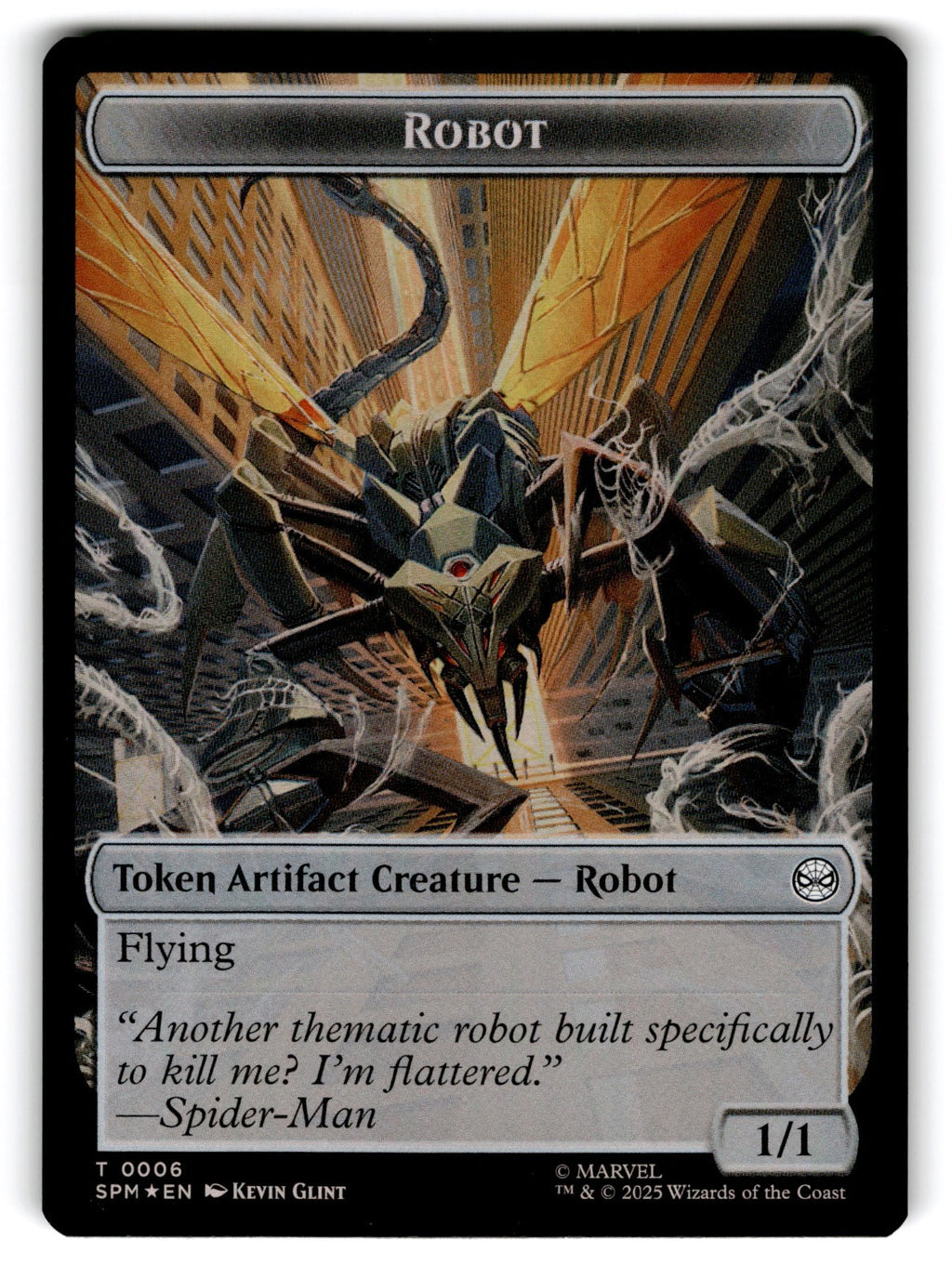 Food // Robot Double-Sided Token Marvel's Spider-Man Regular