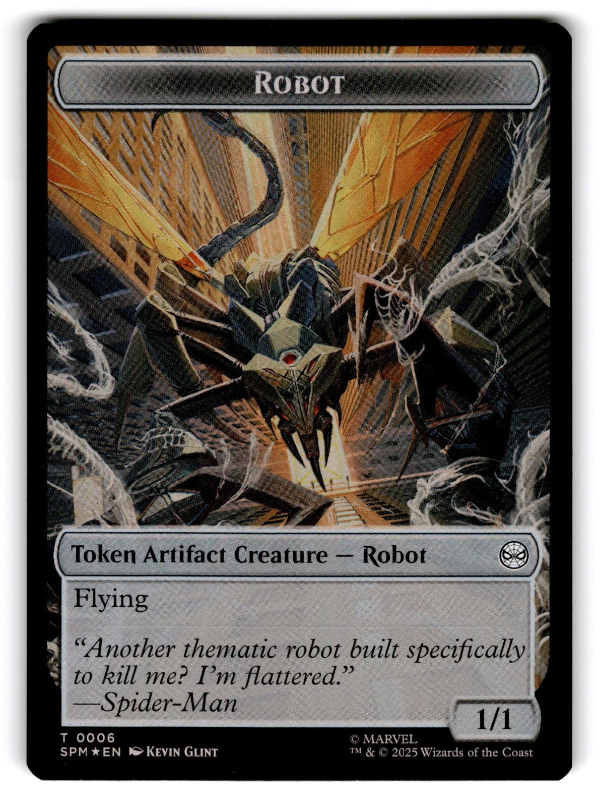 Food // Robot Double-Sided Token Marvel's Spider-Man Regular