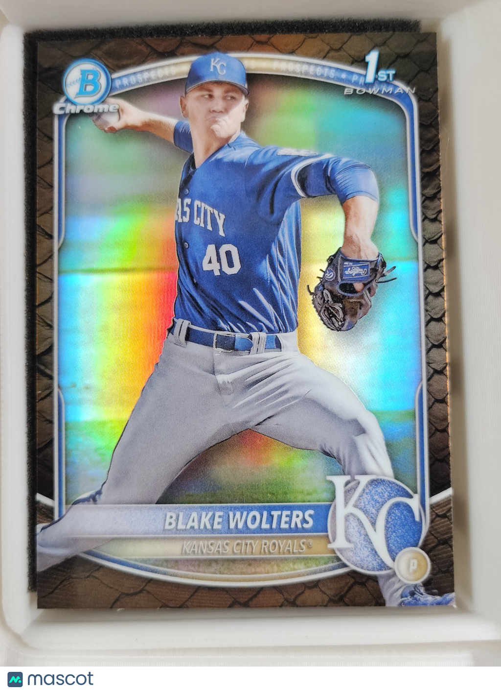 2025 Bowman - Chrome Prospects Blake Wolters #BCP-76 Reptilian Refractor (RC)