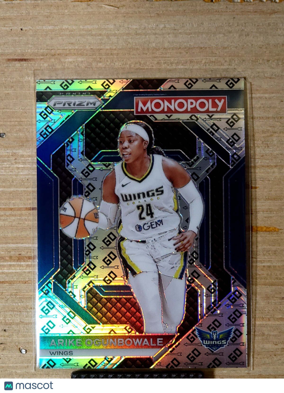 2024 Panini WNBA Prizm Monopoly #WNBA 14 Arike Ogunbowale GO SSP Card