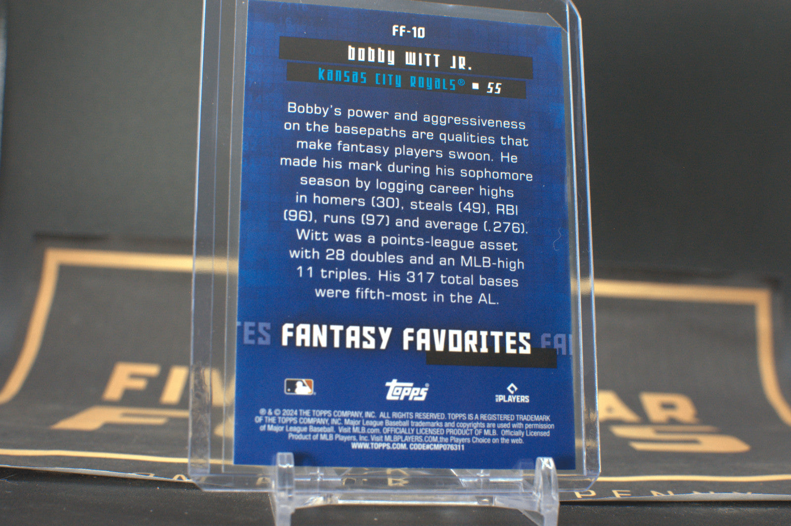 2024 Topps Fantasy Favorites: Bobby Witt Jr. #FF-10 **Free Shipping @ $10