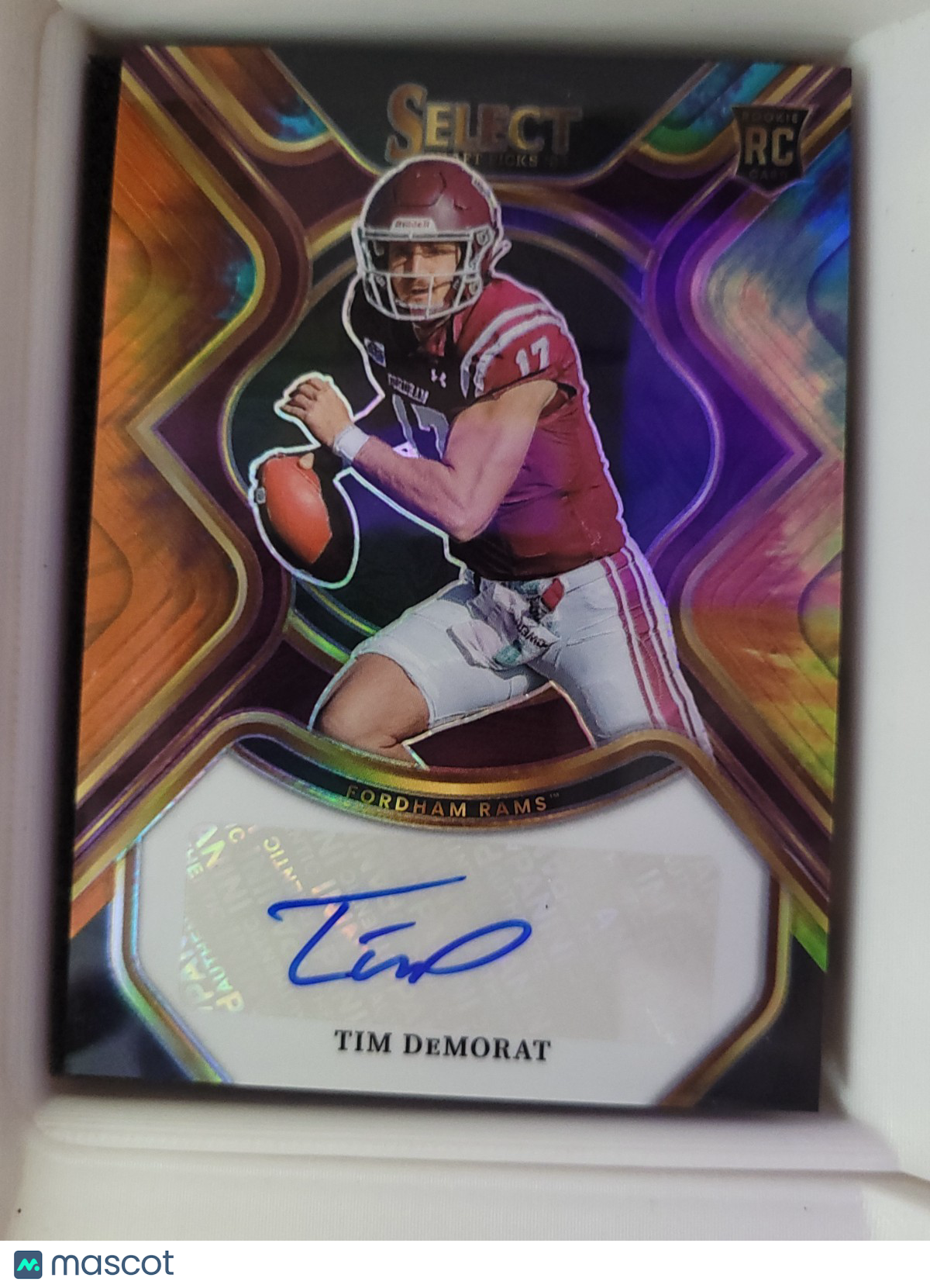 2023 Panini Select Draft Picks - Rookie Signatures Tim DeMorat #RS-TDE Tye-Dye