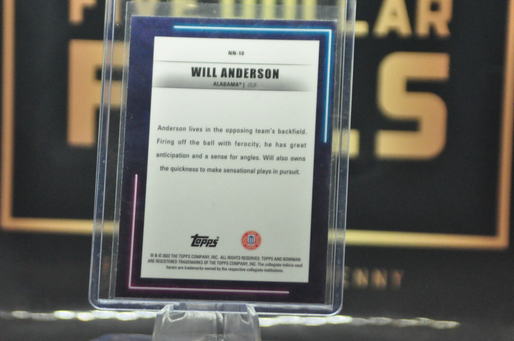 Will Anderson #NN-10 (2022 Bowman's Best University Neon Neophytes)