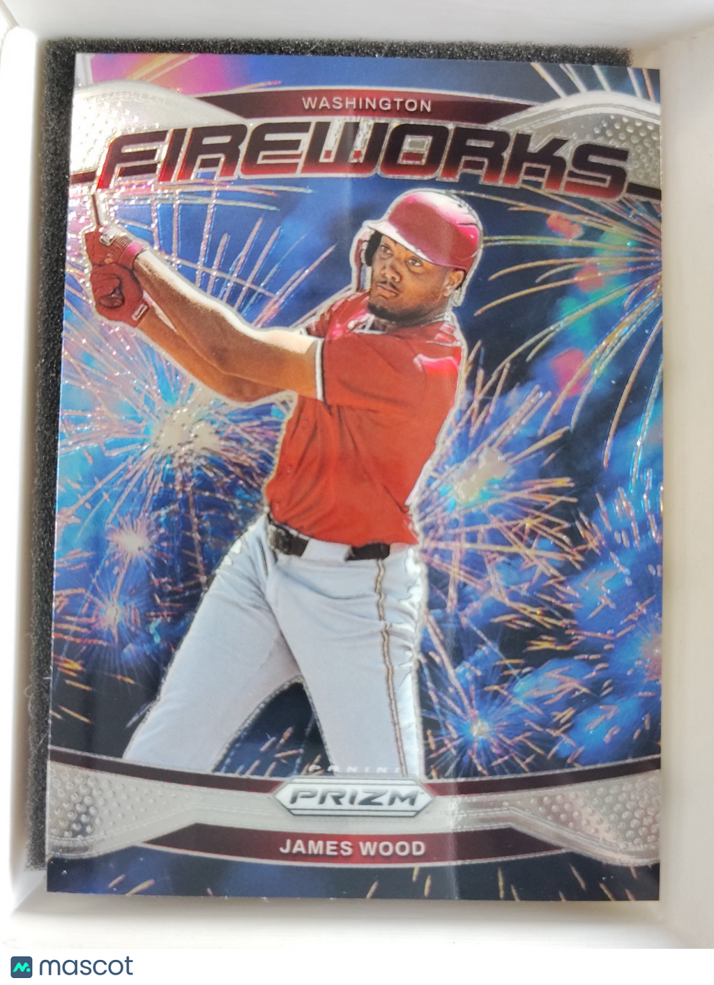 2025 Panini Prizm Fireworks #19 James Wood