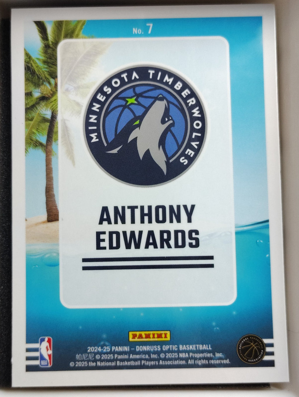 2024-25 Panini Donruss Optic Splash! #7 Anthony Edwards