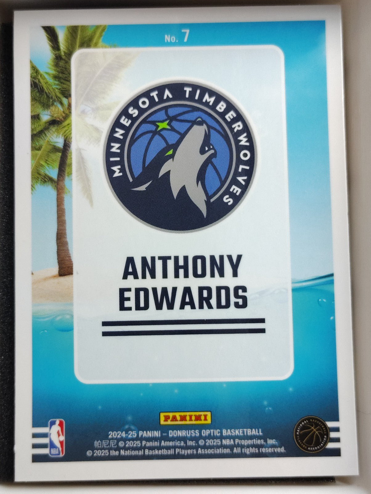 2024-25 Panini Donruss Optic Splash! #7 Anthony Edwards