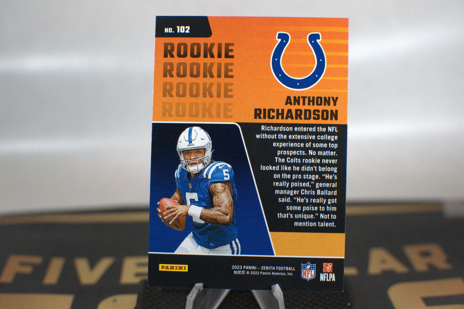 2023 Panini Zenith: Anthony Richardson #102