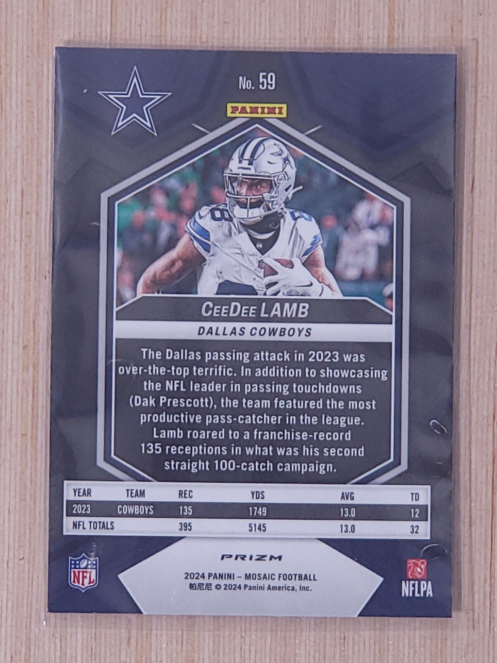 2024 Panini Mosaic - CeeDee Lamb #59 Silver Prizm