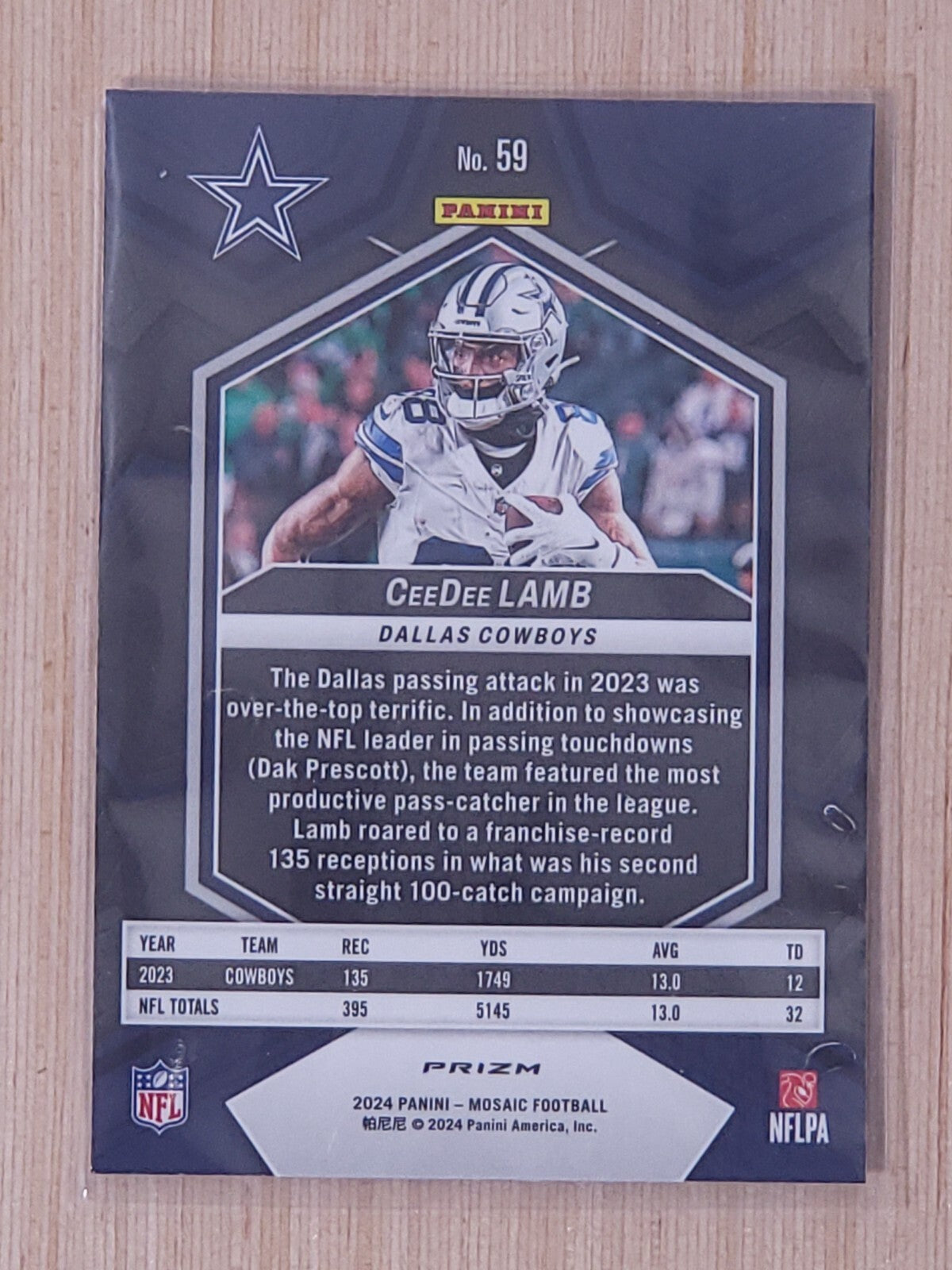 2024 Panini Mosaic - CeeDee Lamb #59 Silver Prizm