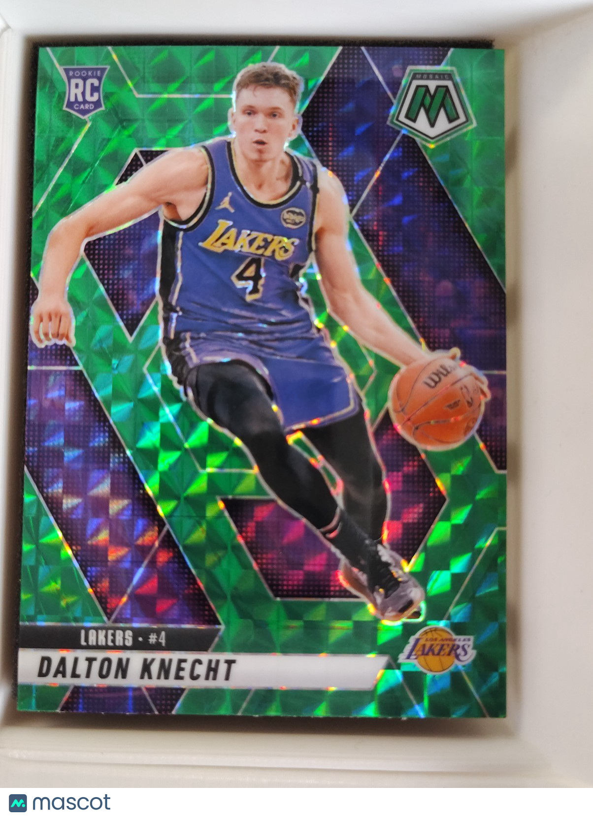 2024-25 Panini Mosaic - Rookies Dalton Knecht #238 Green Mosaic Prizm (RC)