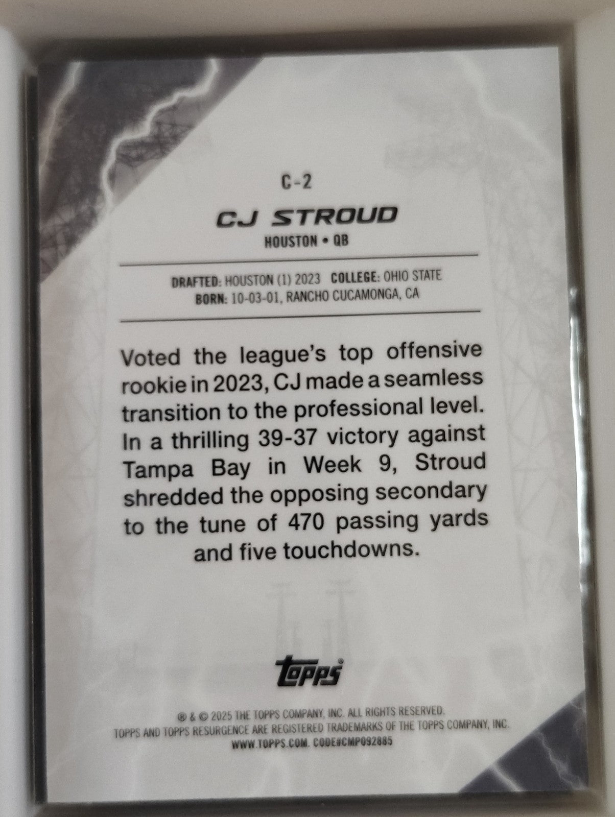 2024 Topps Resurgence - Conductors C.J. Stroud #C-2