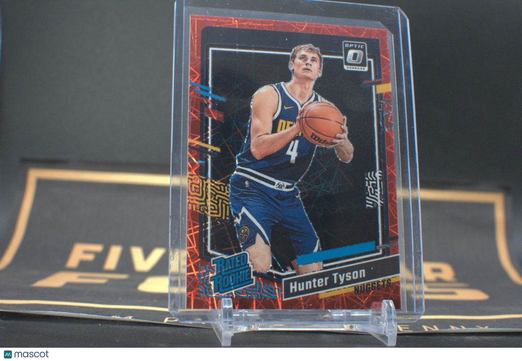 2023-24 Donruss Optic NBA #201 Hunter Tyson Red Laser **Free Shipping @ $10+**
