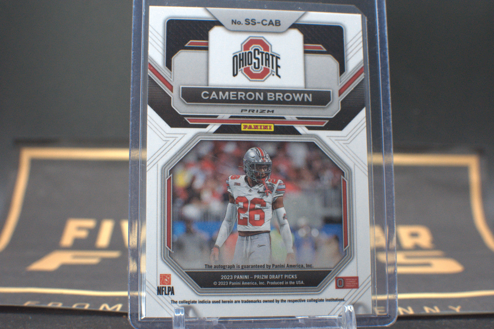 2023 Prizm Draft Picks - Sensational Signatures Cameron Brown #SS-CAB Silver