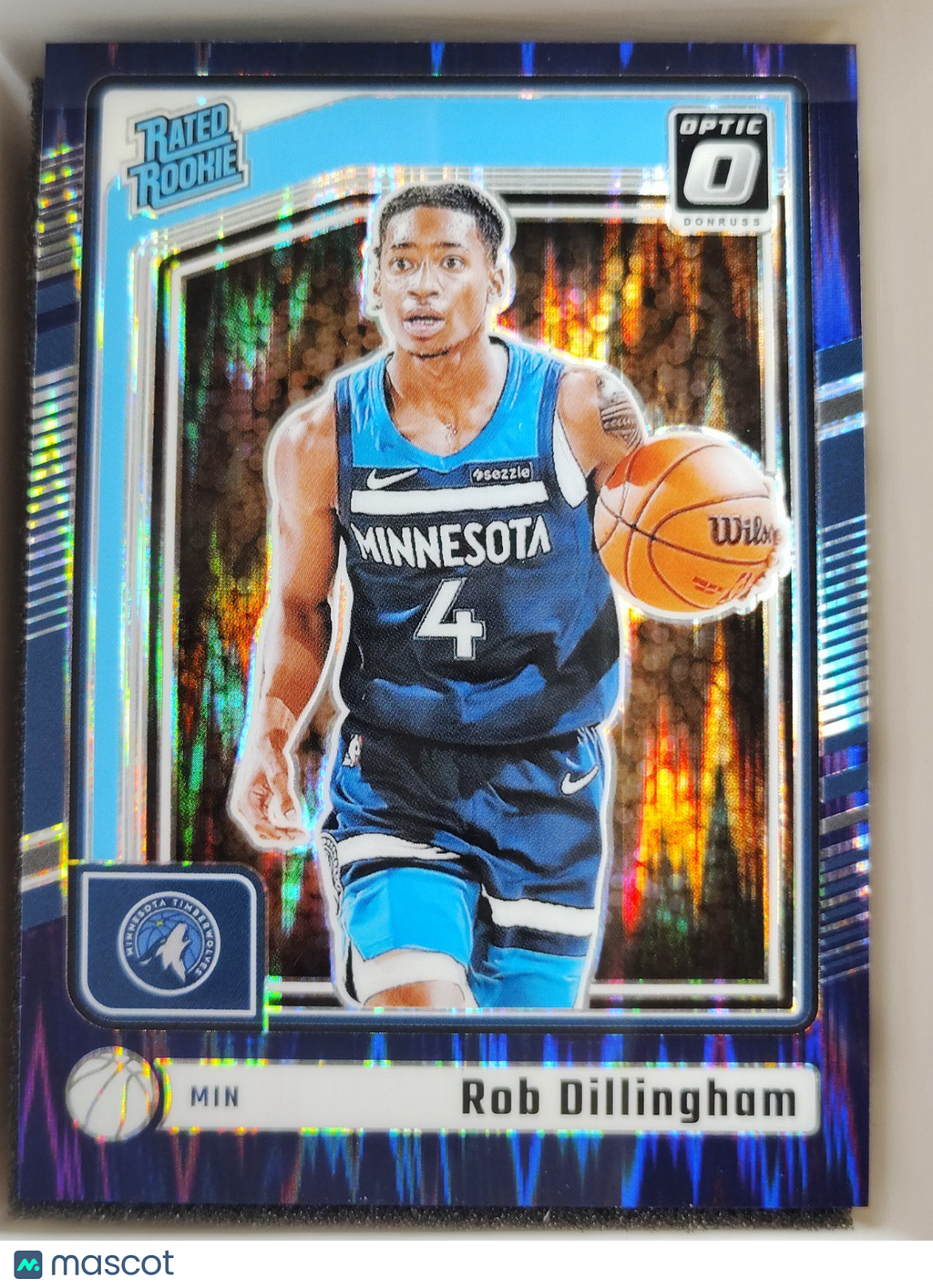 2024-25 Panini Donruss Optic #259 Rob Dillingham Purple Shock
