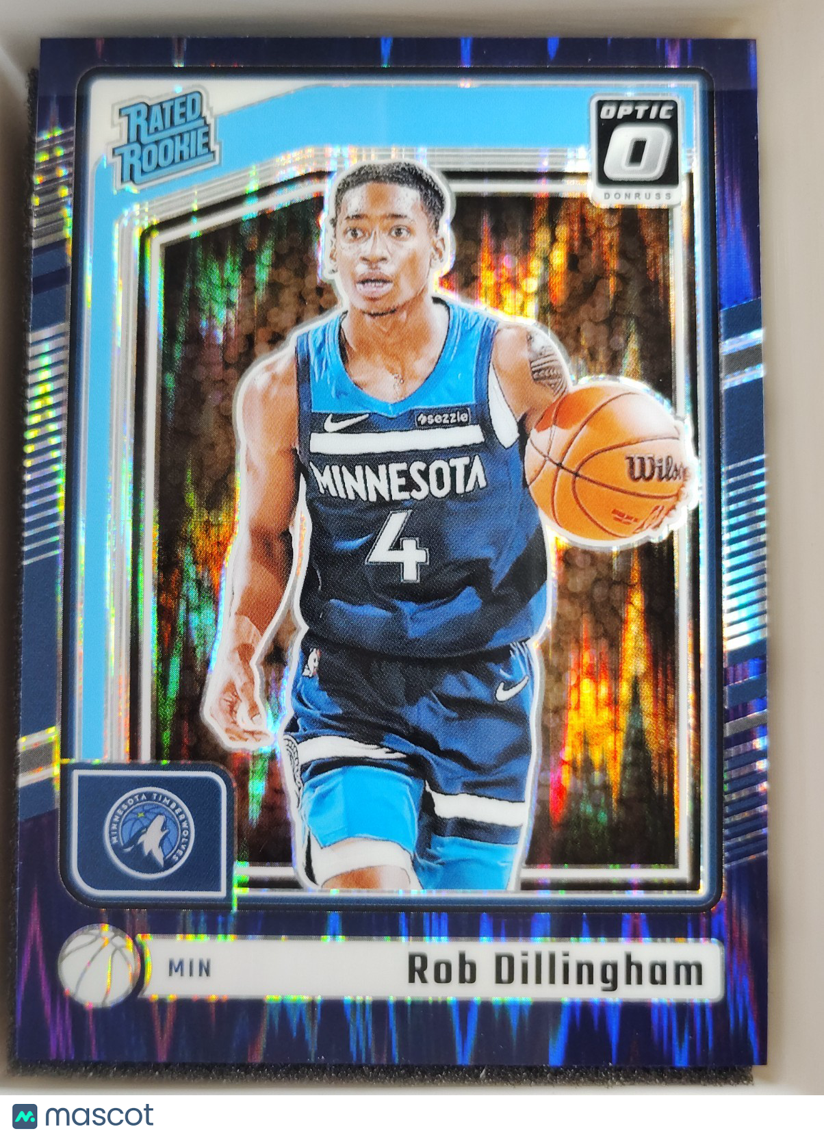 2024-25 Panini Donruss Optic #259 Rob Dillingham Purple Shock