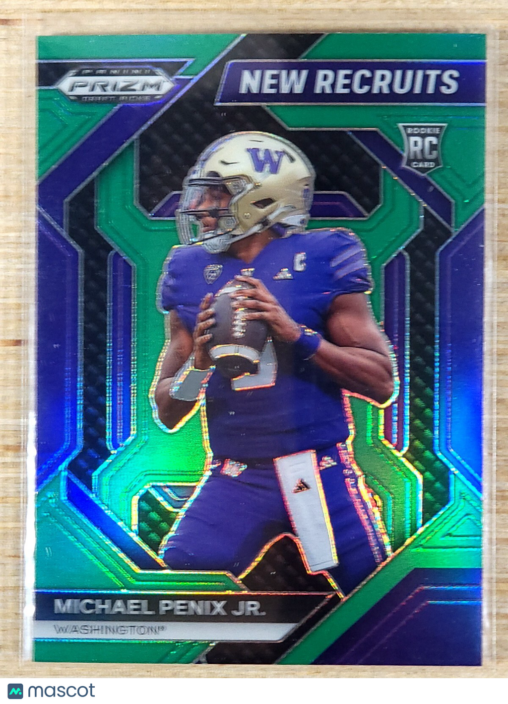 2024 Panini Prizm Draft Picks New Recruits Michael Penix Jr. Green