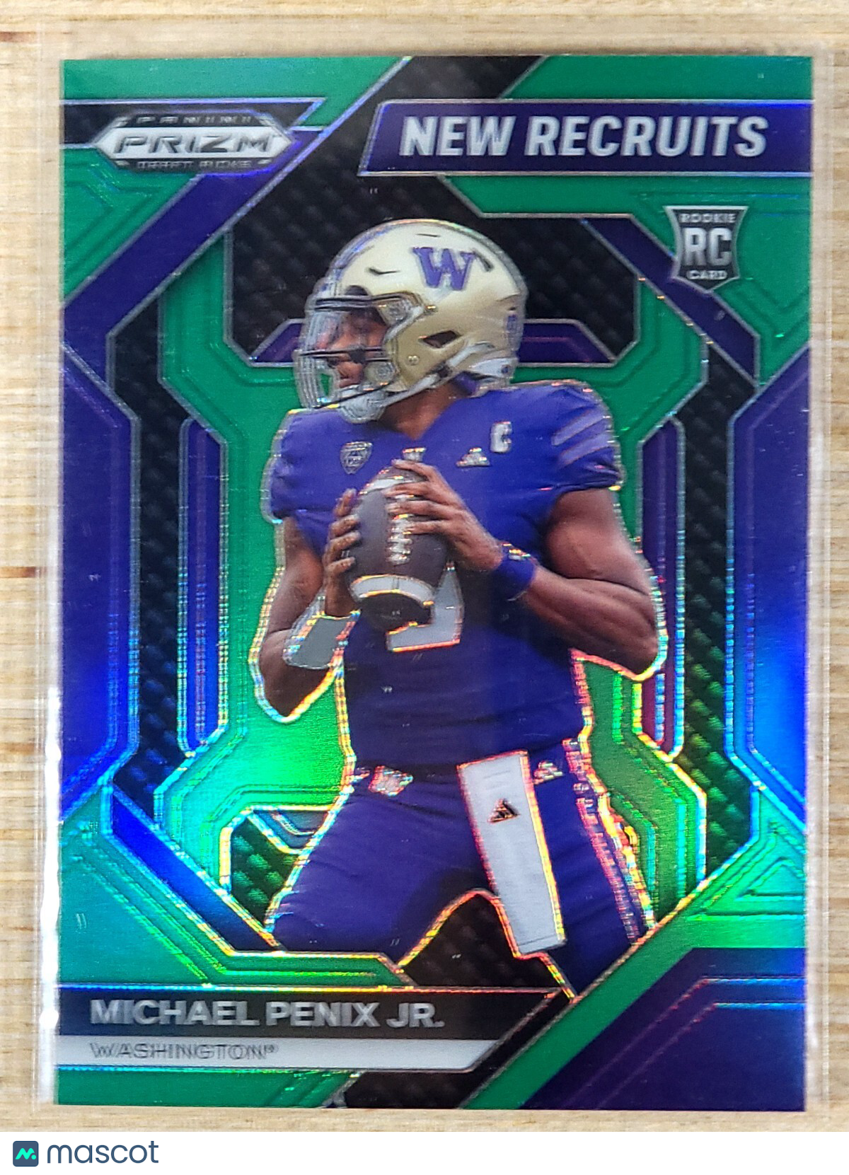 2024 Panini Prizm Draft Picks New Recruits Michael Penix Jr. Green