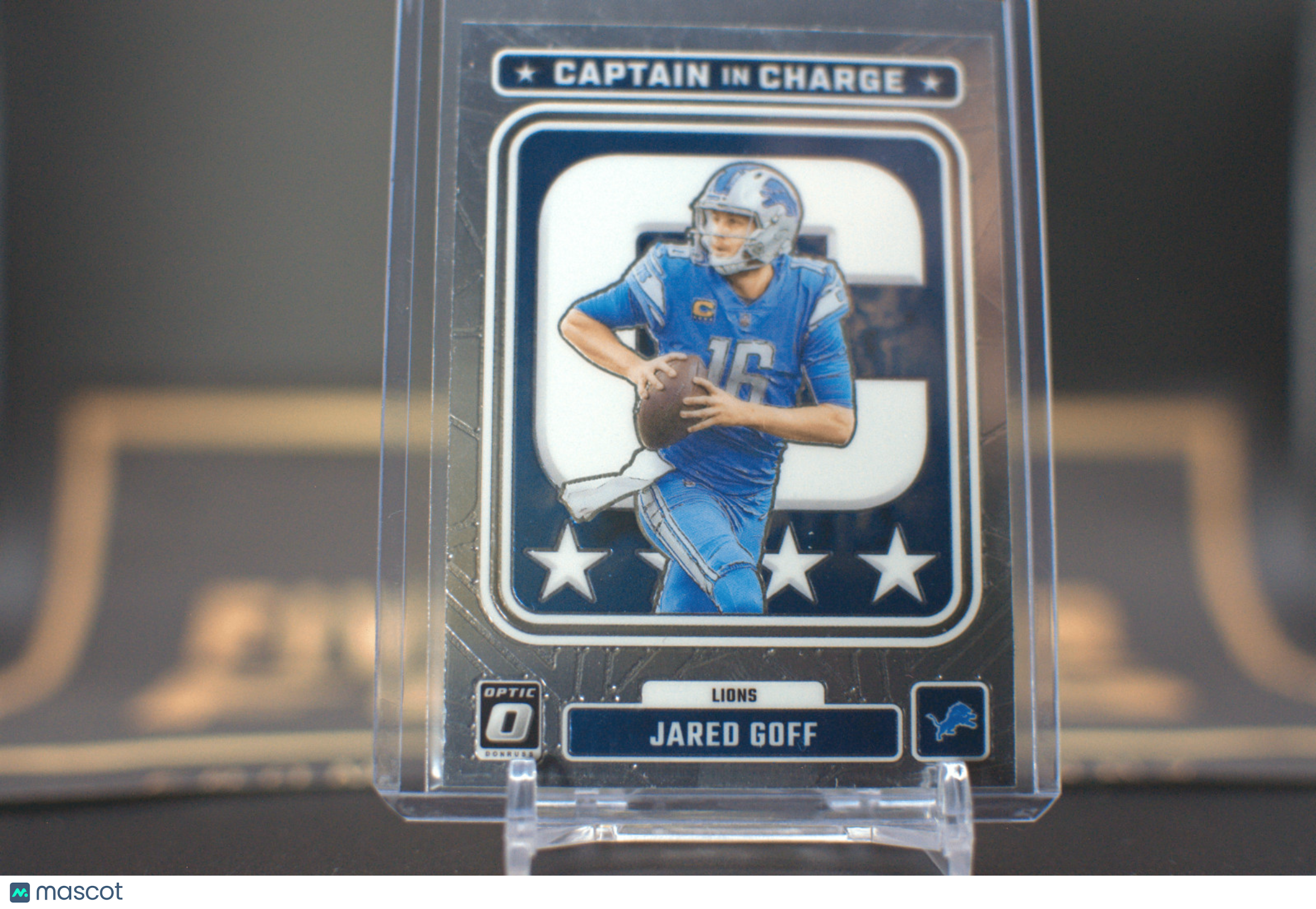 Jared Goff 2023 Panini Donruss Optic Captain in Charge #CC-JG Detroit Lions